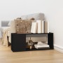 Mueble para TV madera contrachapada negro 80x24x32 cm en Librerías y estanterías | Comprar online en Foru.es