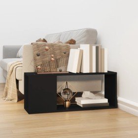 Mueble para TV madera contrachapada negro 80x24x32 cm en Librerías y estanterías | Comprar online en Foru.es