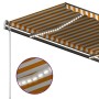 Toldo manual retráctil con LED amarillo y blanco 3x2,5 m en Toldos | Comprar online en Foru.es