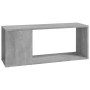 Mueble para TV madera contrachapada gris hormigón 80x24x32 cm en Librerías y estanterías | Comprar online en Foru.es