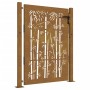 Puerta de jardín acero corten diseño bambú 105x130 cm de vidaXL, Puertas de jardín - Ref: Foro24-153240, Precio: 181,45 €, De...
