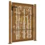 Puerta de jardín acero corten diseño bambú 105x130 cm de vidaXL, Puertas de jardín - Ref: Foro24-153240, Precio: 181,45 €, De...