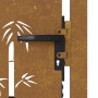 Puerta de jardín acero corten diseño bambú 105x130 cm de vidaXL, Puertas de jardín - Ref: Foro24-153240, Precio: 181,45 €, De...