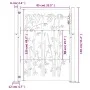 Gartentor aus Cortenstahl, Bambusdesign, 105 x 130 cm von vidaXL, Gartentore - Ref: Foro24-153240, Preis: 176,26 €, Rabatt: %