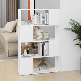 Librería separador madera contrachapada blanco 80x24x124,5 cm en Librerías y estanterías | Comprar online en Foru.es