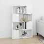 Librería separador madera contrachapada blanco 80x24x124,5 cm en Librerías y estanterías | Comprar online en Foru.es