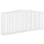 Cesta gaviones forma arco hierro galvanizado 400x50x160/180 cm de vidaXL, Maceteros y jardineras - Ref: Foro24-153418, Precio...