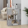 Librería separador contrachapada gris hormigón 80x24x124,5 cm en Librerías y estanterías | Comprar online en Foru.es