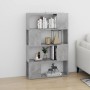 Librería separador contrachapada gris hormigón 80x24x124,5 cm en Librerías y estanterías | Comprar online en Foru.es