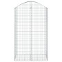 Cesta gaviones forma arco hierro galvanizado 100x50x160/180 cm de vidaXL, Maceteros y jardineras - Ref: Foro24-153438, Precio...