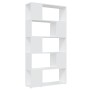 Librería separador madera contrachapada blanco 80x24x155 cm en Librerías y estanterías | Comprar online en Foru.es
