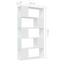 Librería separador madera contrachapada blanco 80x24x155 cm en Librerías y estanterías | Comprar online en Foru.es