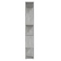 Librería separador contrachapada gris hormigón 80x24x155 cm en Librerías y estanterías | Comprar online en Foru.es