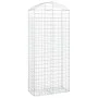 Gabione Korbbogenform aus verzinktem Eisen 100x50x220/240 cm von vidaXL, Töpfe und Pflanzgefäße - Ref: Foro24-153441, Preis: ...