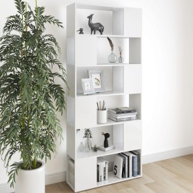 Librería separador madera contrachapada blanco 80x24x186 cm en Librerías y estanterías | Comprar online en Foru.es