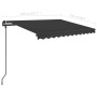 Toldo manual retráctil con LED gris antracita 3x2,5 m en Toldos | Comprar online en Foru.es