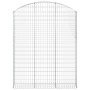 Cesta gaviones forma arco hierro galvanizado 150x30x180/200 cm de vidaXL, Maceteros y jardineras - Ref: Foro24-153449, Precio...