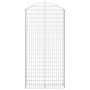 Cesta gaviones forma arco hierro galvanizado 100x30x200/220 cm de vidaXL, Maceteros y jardineras - Ref: Foro24-153430, Precio...