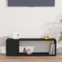 Mueble para TV madera contrachapada negro 100x24x32 cm en Librerías y estanterías | Comprar online en Foru.es