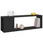 Mueble para TV madera contrachapada negro 100x24x32 cm en Librerías y estanterías | Comprar online en Foru.es
