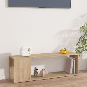 Mueble para TV madera contrachapada roble Sonoma 100x24x32 cm en Librerías y estanterías | Comprar online en Foru.es