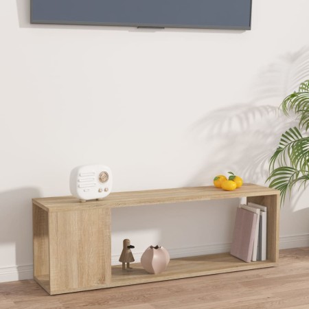 Mueble para TV madera contrachapada roble Sonoma 100x24x32 cm en Librerías y estanterías | Comprar online en Foru.es