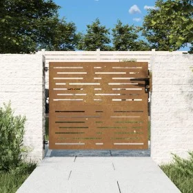 Corten steel garden gate square design 85x100 cm by vidaXL, garden gates - Ref: Foro24-153245, Price: 109,92 €, Discount: %
