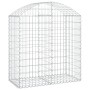 Cesta gaviones forma arco hierro galvanizado 100x50x100/120 cm de vidaXL, Maceteros y jardineras - Ref: Foro24-153435, Precio...