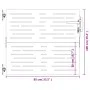 Gartentor aus Cortenstahl, quadratisches Design, 85 x 100 cm von vidaXL, Gartentore - Ref: Foro24-153245, Preis: 109,92 €, Ra...