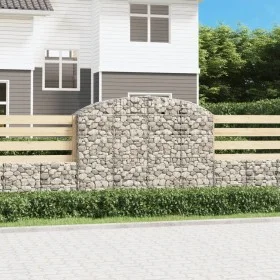 Galvanized iron arch-shaped gabion basket 200x50x140/160 cm by vidaXL, Pots and planters - Ref: Foro24-153477, Price: 112,47 ...