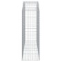 Cesta gaviones forma arco hierro galvanizado 200x50x140/160 cm de vidaXL, Maceteros y jardineras - Ref: Foro24-153477, Precio...