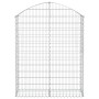 Cesta gaviones forma arco hierro galvanizado 100x30x120/140 cm de vidaXL, Maceteros y jardineras - Ref: Foro24-153426, Precio...