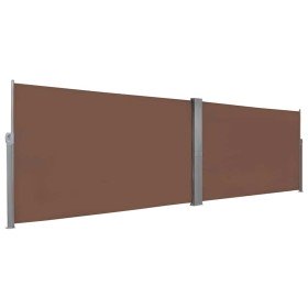 Toldo lateral retráctil 160x600 cm marrón en Sombrillas | Comprar online en Foru.es