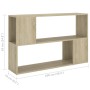 Librería de madera contrachapada roble Sonoma 100x24x63 cm en Librerías y estanterías | Comprar online en Foru.es