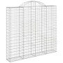 Cesta gaviones forma arco hierro galvanizado 200x50x180/200 cm de vidaXL, Maceteros y jardineras - Ref: Foro24-153499, Precio...