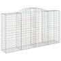 Cesta gaviones forma arco hierro galvanizado 300x50x160/180 cm de vidaXL, Maceteros y jardineras - Ref: Foro24-153518, Precio...