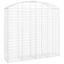Cesta gaviones forma arco hierro galvanizado 200x50x180/200 cm de vidaXL, Maceteros y jardineras - Ref: Foro24-153479, Precio...