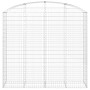 Cesta gaviones forma arco hierro galvanizado 200x50x180/200 cm de vidaXL, Maceteros y jardineras - Ref: Foro24-153479, Precio...