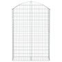 Cesta gaviones forma arco hierro galvanizado 100x30x140/160 cm de vidaXL, Maceteros y jardineras - Ref: Foro24-153427, Precio...