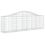 Cesta de gaviones forma arco hierro galvanizado 200x30x60/80 cm de vidaXL, Maceteros y jardineras - Ref: Foro24-153383, Preci...