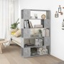 Librería separador contrachapada gris hormigón 100x24x155 cm en Librerías y estanterías | Comprar online en Foru.es