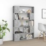 Librería separador contrachapada gris hormigón 100x24x155 cm en Librerías y estanterías | Comprar online en Foru.es