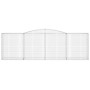 Cesta gaviones forma arco hierro galvanizado 400x50x120/140 cm de vidaXL, Maceteros y jardineras - Ref: Foro24-153536, Precio...