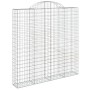 Cesta gaviones forma arco hierro galvanizado 200x30x200/220 cm de vidaXL, Maceteros y jardineras - Ref: Foro24-153490, Precio...