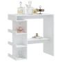 Mesa bar estante almacenaje contrachapada blanco 100x50x101,5cm en Mesas de comedor | Comprar online en Foru.es