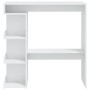 Mesa bar estante almacenaje contrachapada blanco 100x50x101,5cm en Mesas de comedor | Comprar online en Foru.es