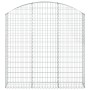 Cesta gaviones forma arco hierro galvanizado 150x30x140/160 cm de vidaXL, Maceteros y jardineras - Ref: Foro24-153447, Precio...