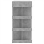 Mesa bar almacenaje contrachapada gris hormigón 100x50x101,5 cm en Mesas de comedor | Comprar online en Foru.es