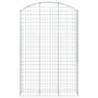 Cesta gaviones forma arco hierro galvanizado 150x50x220/240 cm de vidaXL, Maceteros y jardineras - Ref: Foro24-153461, Precio...