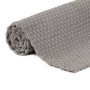 Alfombra rectangular algodón gris 160x230 cm de vidaXL, Alfombras - Ref: Foro24-345122, Precio: 86,38 €, Descuento: %